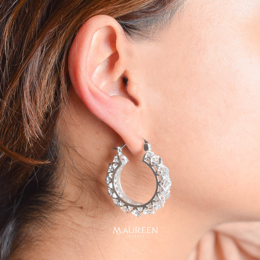 Argolla chunky zigzag - Plata