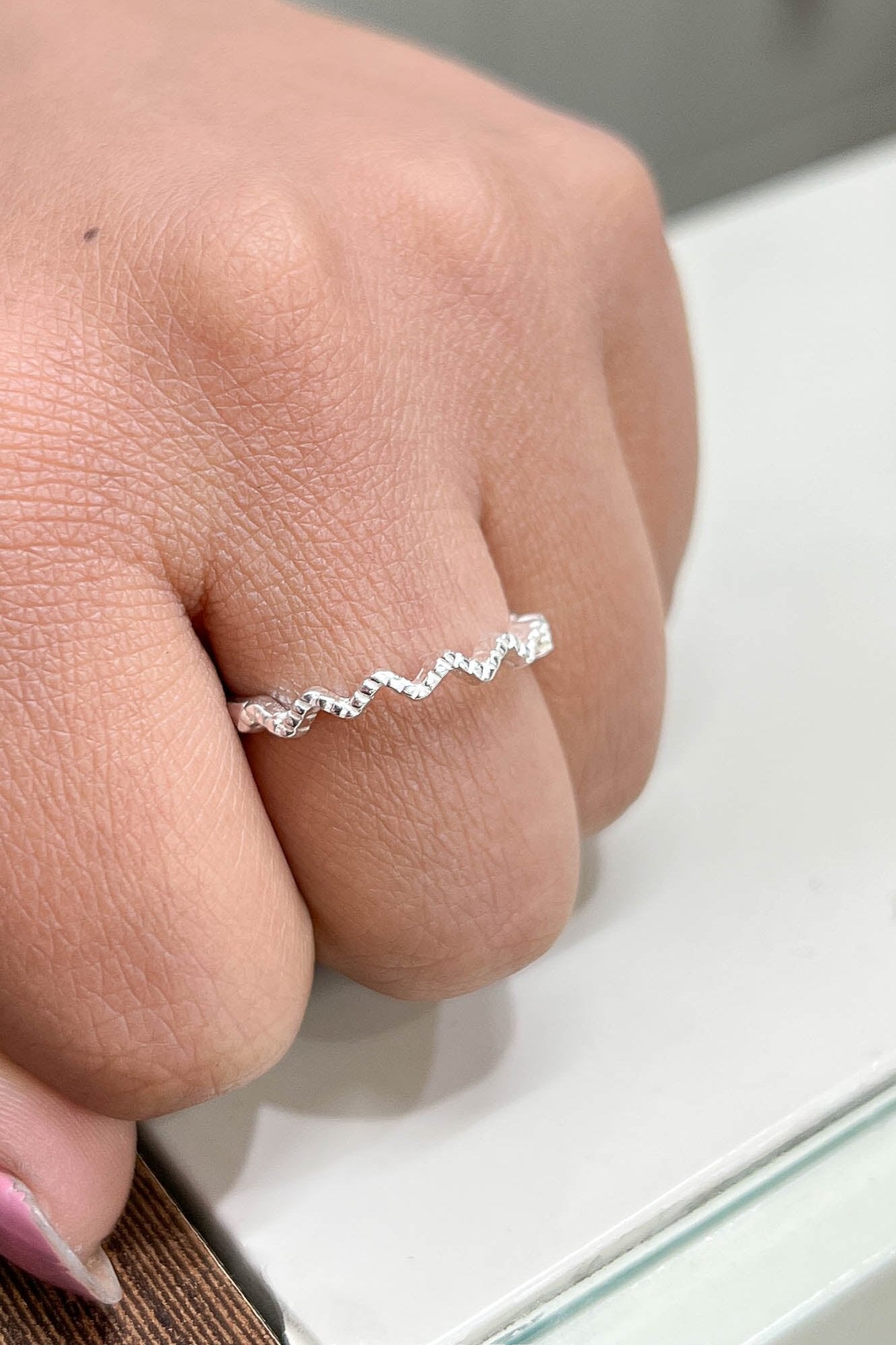 Anillo zigzag - Plata