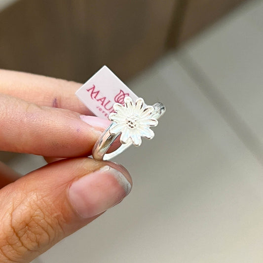 Anillo margarita - Plata