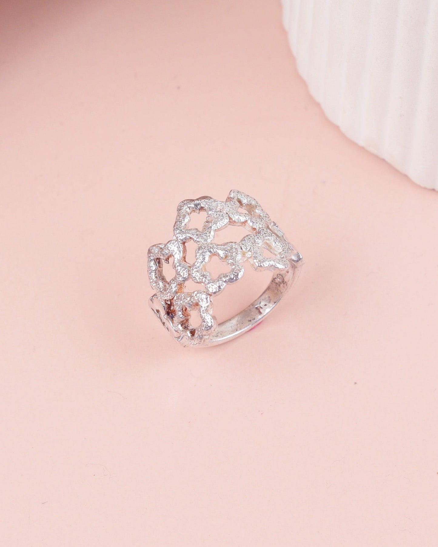 Anillo Flores - Plata