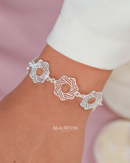 Pulsera heptagono filigrana - Plata